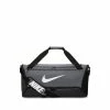 NIKE Brasilia 9.5 Holdall Duffel Bag - Iron Grey / Black / White -Bag Shop NIKDH7710026 Grey