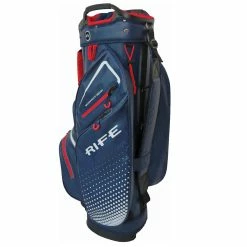 Andrew Morris Golf Rife Waterproof Golf Cart Bag - Navy/Red -Bag Shop Rife Waterproof Cart Bag nvy 4