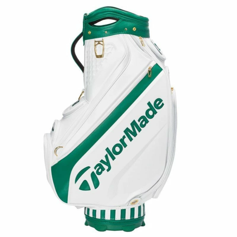 Taylormade 2022 Major Season Opener Golf Tour Staff Bag - White/Green 3 Taylormade 2022 Major Season Opener Golf Tour Staff Bag - White/Green