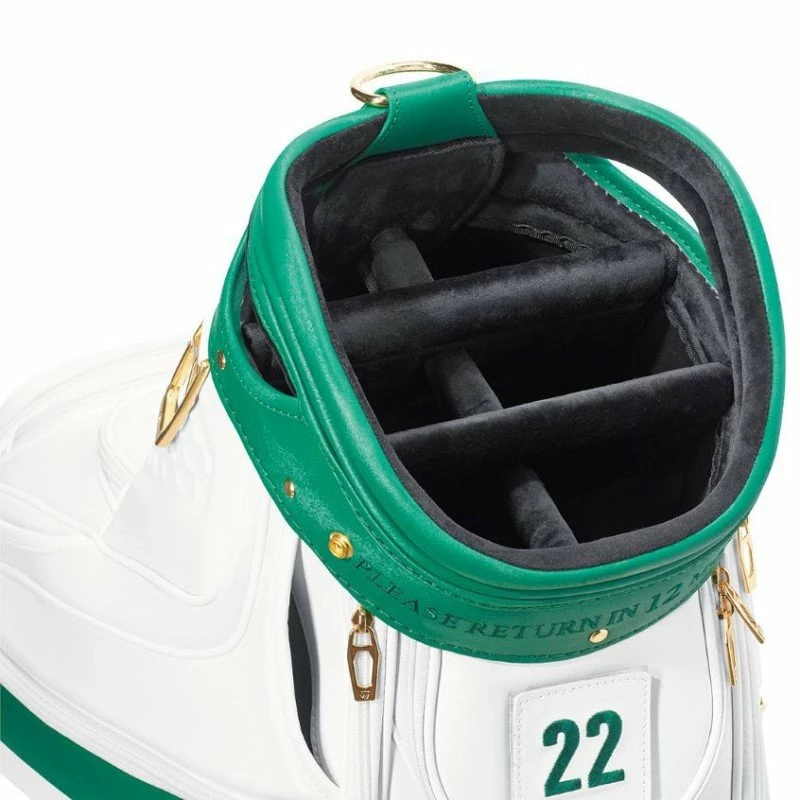 Taylormade 2022 Major Season Opener Golf Tour Staff Bag - White/Green 4 Taylormade 2022 Major Season Opener Golf Tour Staff Bag - White/Green - Image 2