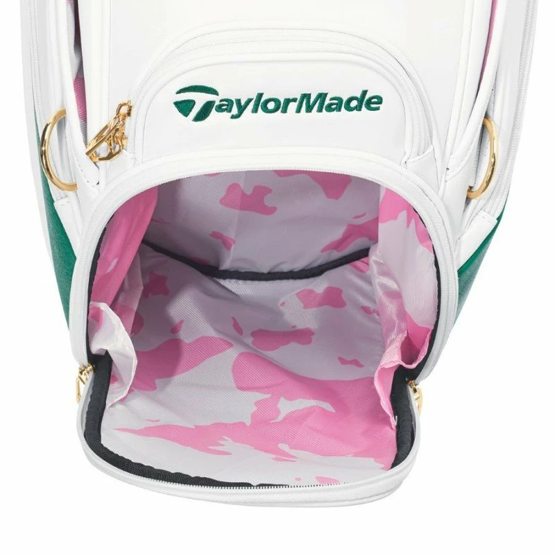 Taylormade 2022 Major Season Opener Golf Tour Staff Bag - White/Green 8 Taylormade 2022 Major Season Opener Golf Tour Staff Bag - White/Green - Image 6