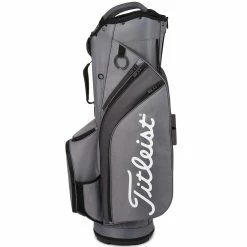 Titleist 2022 Cart 14 Lightweight Golf Cart Bag - Charcoal/Grey/Black -Bag Shop Titleist Cart 14 Lightweight Golf Bag grey blk 3
