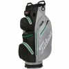 Titleist Stadry 14 Golf Cart Bag - Grey/Black/Green -Bag Shop Titleist Cart 14 stadry Golf Bag grey blk green 1