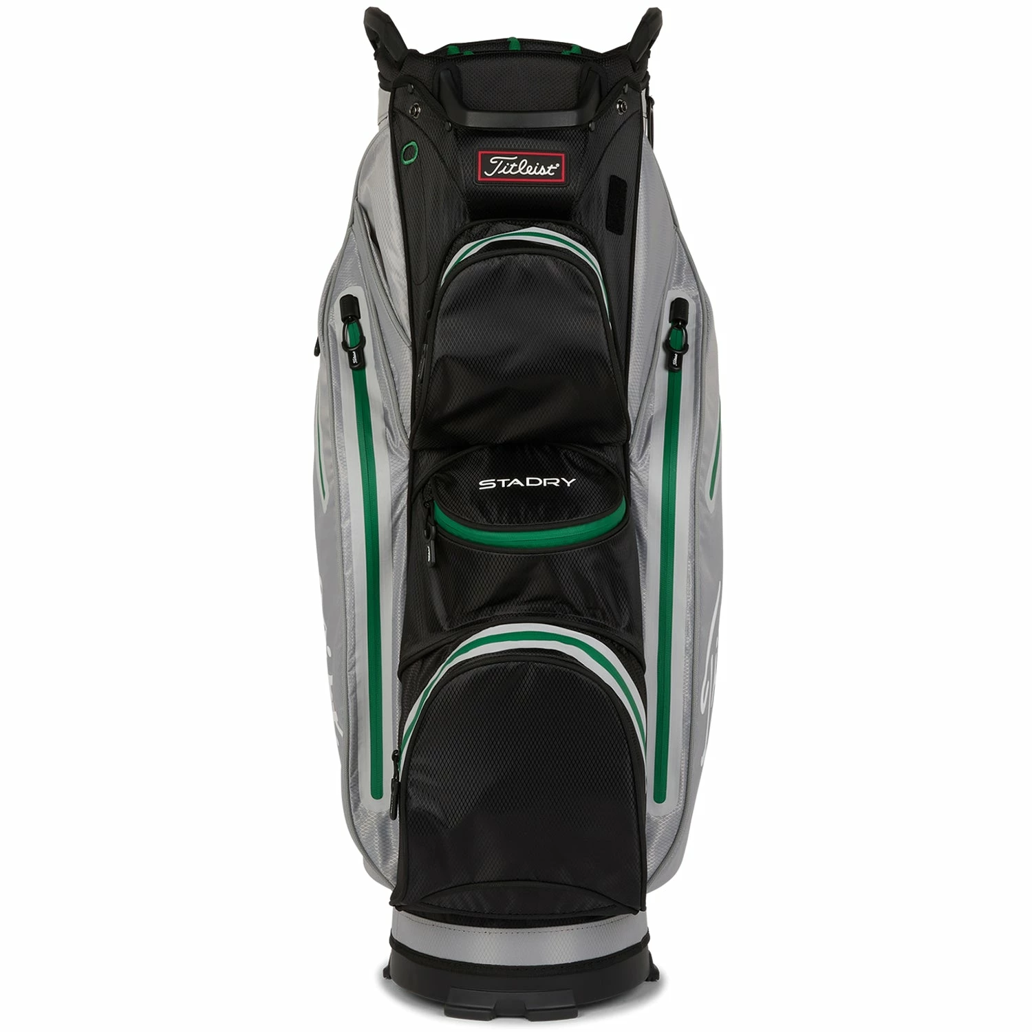Titleist Stadry 14 Golf Cart Bag - Grey/Black/Green 5 Titleist Stadry 14 Golf Cart Bag - Grey/Black/Green - Image 3