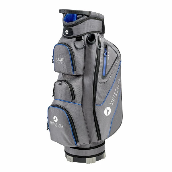 Motocaddy Club Series Golf Cart Bag - Charcoal/Blue 3 Motocaddy Club Series Golf Cart Bag - Charcoal/Blue
