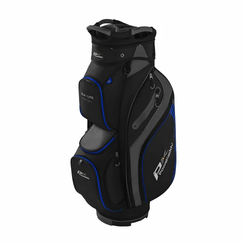 Powakaddy DLX-Lite Golf Cart Bag - Black/Titanium/Blue 3 Powakaddy DLX-Lite Golf Cart Bag - Black/Titanium/Blue