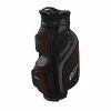 Powakaddy DLX-Lite Golf Cart Bag - Black/Titanium/Red -Bag Shop dlxlitebagblkred