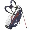 Mizuno BR-DRI Waterproof Golf Stand Bag - Navy/White -Bag Shop miz br dri stand navy white 1