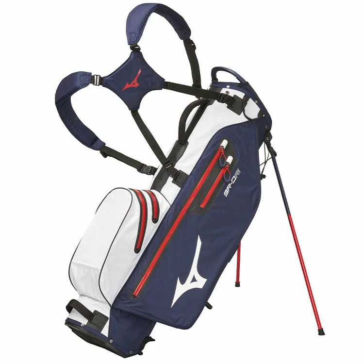Mizuno BR-DRI Waterproof Golf Stand Bag - Navy/White 3 Mizuno BR-DRI Waterproof Golf Stand Bag - Navy/White