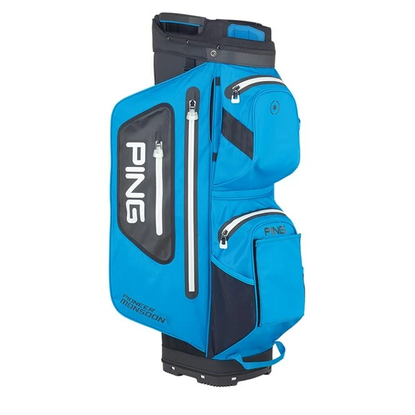 Ping Pioneer Monsoon Golf Cart Bag - Azure Blue 3 Ping Pioneer Monsoon Golf Cart Bag - Azure Blue