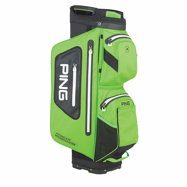 Ping Pioneer Monsoon Golf Cart Bag - Electric Green 3 Ping Pioneer Monsoon Golf Cart Bag - Electric Green