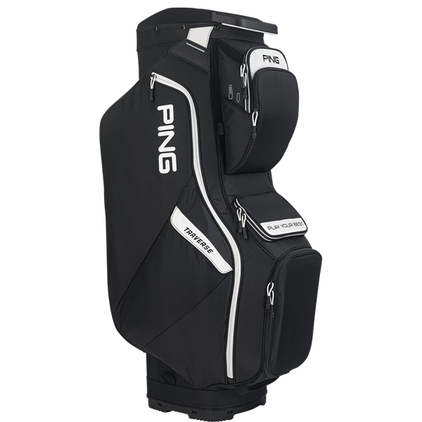 Ping Traverse 214 Golf Cart Bag - Black/White 3 Ping Traverse 214 Golf Cart Bag - Black/White