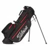 Titleist Players 4 Stadry Golf Stand Bag - Black/Black/Red -Bag Shop players4 stadry stand blk red