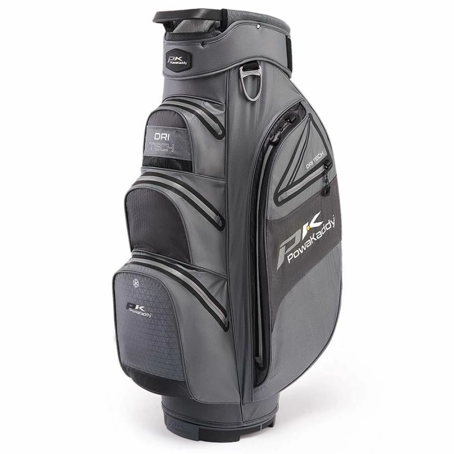 Powakaddy Dri-Tech Golf Cart Bag - Gunmetal/Black 3 Powakaddy Dri-Tech Golf Cart Bag - Gunmetal/Black
