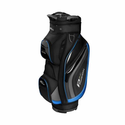 Powakaddy Premium-Edition Golf Cart Bag - Black/Grey/Blue 3 Powakaddy Premium-Edition Golf Cart Bag - Black/Grey/Blue