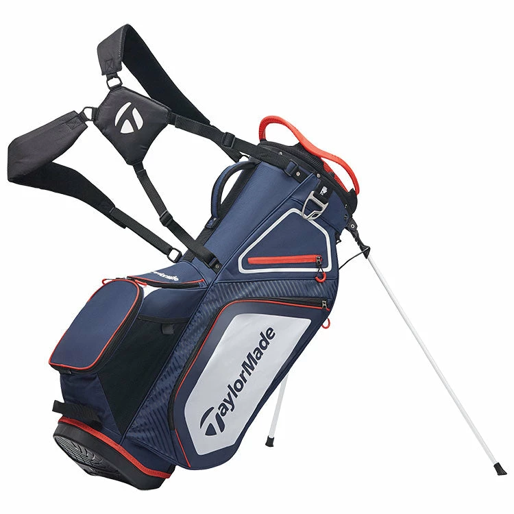Taylormade 8.0 Pro Golf Stand Bag - Navy/White/Red 3 Taylormade 8.0 Pro Golf Stand Bag - Navy/White/Red