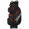Titleist Stadry 14 Golf Cart Bag - Black/Red -Bag Shop stadry 14 2021 blk red