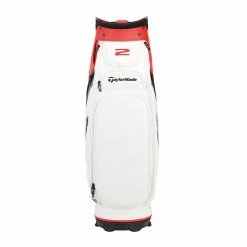 Taylormade 2023 Tour Cart Golf Bag - Red/White -Bag Shop taylormade 23 tour cart bag red white 3
