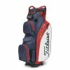 Titleist 2023 Cart 14 Stadry Golf Cart Bag - Navy/Red/White 1 Titleist 2023 Cart 14 Stadry Golf Cart Bag - Navy/Red/White -Bag Shop titleist cart14 stadry red navy white 1
