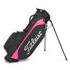 Titleist 2023 Players 4 Golf Stand Bag - Black/Candy -Bag Shop titleist players 4 golf bag black pink 1