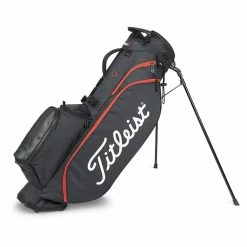 Titleist 2023 Players 4 Golf Stand Bag - Black/Black/Red
