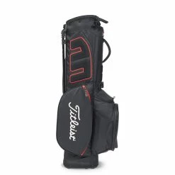Titleist 2023 Players 4 Golf Stand Bag - Black/Black/Red 7 Titleist 2023 Players 4 Golf Stand Bag - Black/Black/Red -Bag Shop titleist players 4 golf bag black red 2