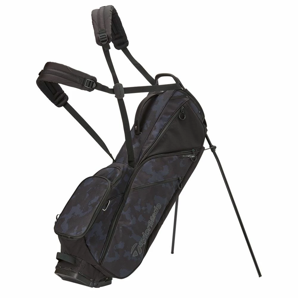 Taylormade Flextech Lite Golf Stand Bag - Black Camo 3 Taylormade Flextech Lite Golf Stand Bag - Black Camo
