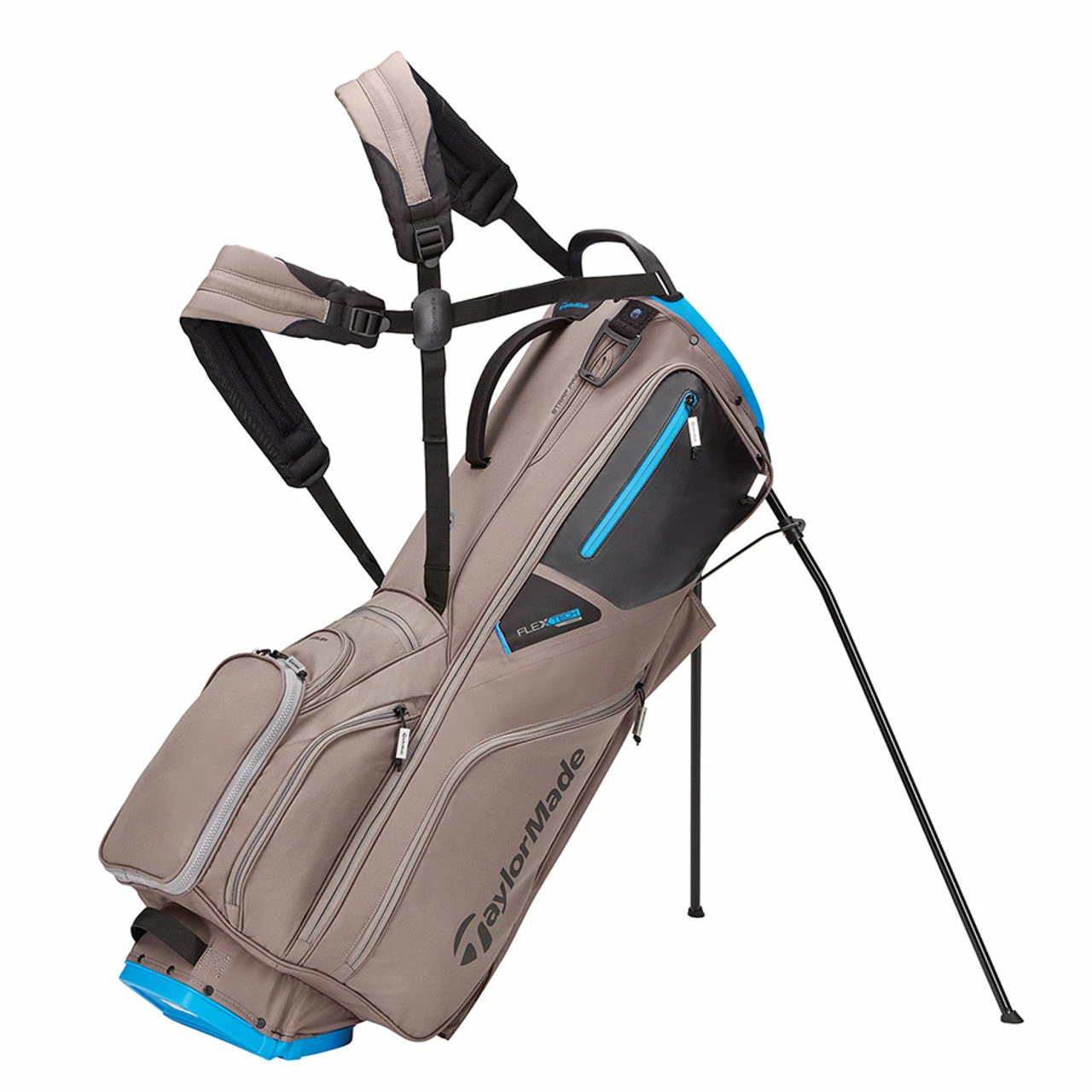 Taylormade Flextech Crossover Golf Stand Bag - Grey/Blue 3 Taylormade Flextech Crossover Golf Stand Bag - Grey/Blue