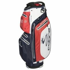 Cobra UltraDry Golf Cart Bag - Navy/White/Red