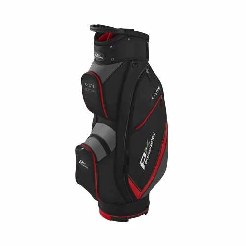 Powakaddy X-Lite Edition Golf Cart Bag - Black/Red/Titanium 3 Powakaddy X-Lite Edition Golf Cart Bag - Black/Red/Titanium